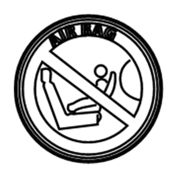 Chevy 93290951 Air Bag Label