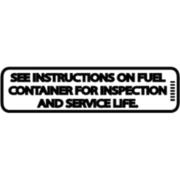 Chevy 23463818 Fuel Label