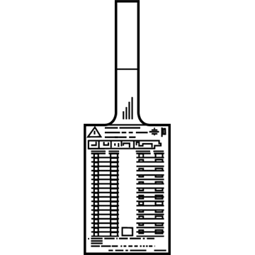 GM 23281498 Tag, Cng Tank Ambient Temperature & Max Fill Pressure