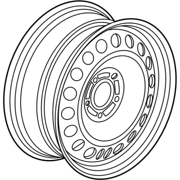 GM 42481737 Wheel, 16X7J Stl 40Mm O/S 115X5Xm12 B/C