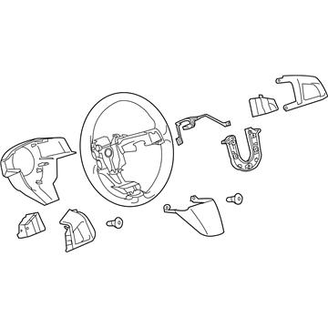 GM 22860776 Steering Wheel Assembly *Brownstone