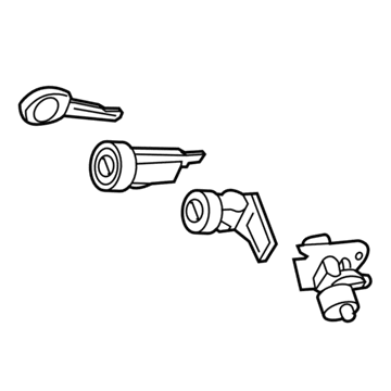 GM 95228633 Key Assembly, Door Lock & Ignition Lock