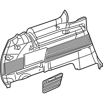 GMC 15221389 Lower Quarter Trim