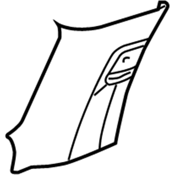 GM 15191437 Molding Assembly, Body Side Window Front Garnish *Cashmere