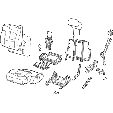 GM 88977645 Seat Asm,Driver (W/ Belt) *Pewter