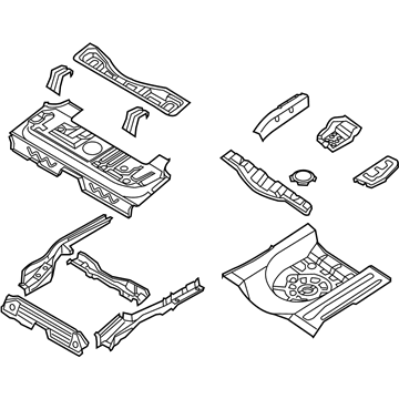 Chevy 96814917 Floor Pan Assembly