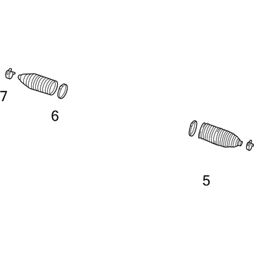 Chevy 92278935 Tie Rod Boot