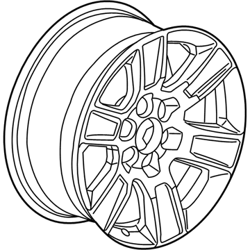 GM 22963360 Wheel Rim, 20X9.0J Aluminum 27Mm Outside 139.7X6Xm14 B