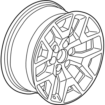 GMC 22837233 Wheel, Alloy