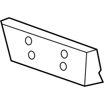 Cadillac 15941065 License Bracket