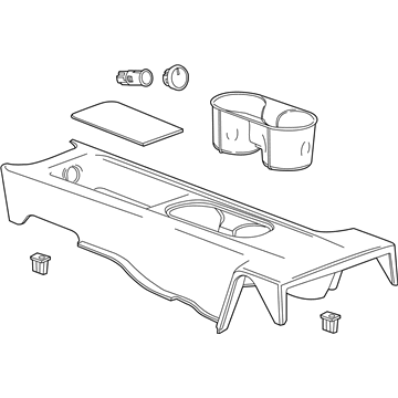 Chevy 22926913 Rear Console