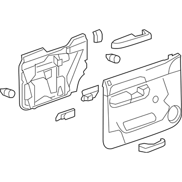 GM 22818466 Panel Assembly, Front Side Door Trim *Light Ttnum