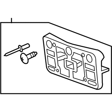 Chevy 84239326 License Bracket