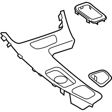 GM 26244960 Plate Assembly, Front Floor Console Accessory Trim *Black