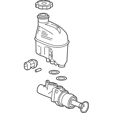 2008 Saturn Aura Brake Master Cylinder - 15221998