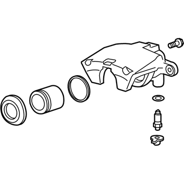 Cadillac 86785192 CALIPER,REAR BRAKE (W/O BRAKE PADS & BRACKET)(INCLUDES 3-8)