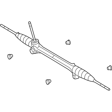 2010 Pontiac Vibe Rack And Pinion - 19184331