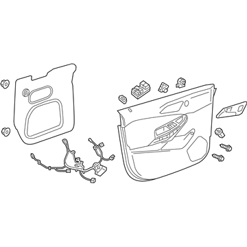 GM 84032649 Trim Assembly, Front Side Door *Kalahari