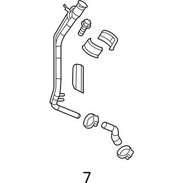 2013 Chevy Cruze Fuel Filler Hose - 13351225