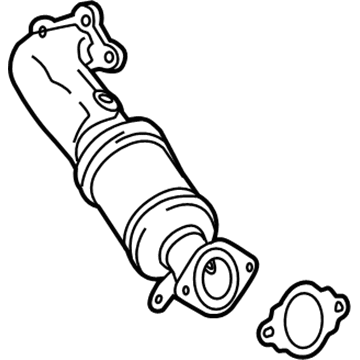 Cadillac 23355682 CONVERTER,WARM UP 3WAY CATALYTIC(W/EXHAUST PIPE)(INCLUDES 13,14)