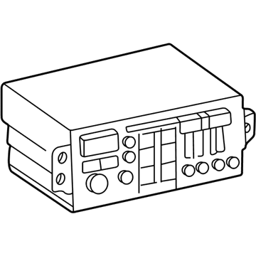 GM 16166202 Radio Assembly, Amplitude Modulation/Frequency Modulation Stereo & Clock & Tape Player