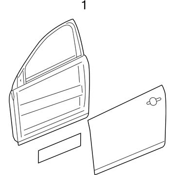 GM 23455015 Door Assembly, Rear Side (Lh)