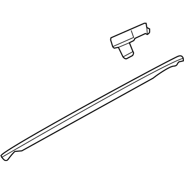 GM 92277513 Molding,Front Side Door Window Belt Outer Reveal