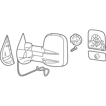 Chevy 20862099 Mirror Assembly