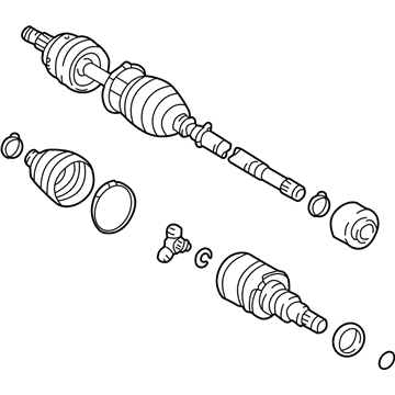 2004 Pontiac Vibe Axle Shaft - 88969962