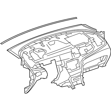 GM 42357707 Panel Assembly, Instrument Panel Lower Trim *Titanium