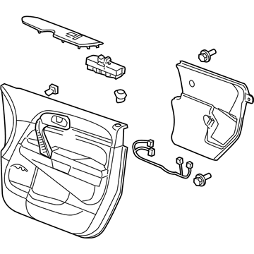 GM 84014289 Trim Assembly, Front Side Door *Choccachino