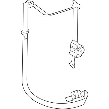 Cadillac 88940093 Belt & Retractor