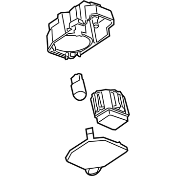 GM 25886563 Lamp Assembly, Roof Console Courtesy & Reading