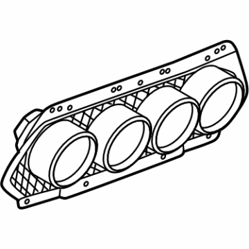 GM 86812390 GRILLE ASM-RR BPR FASCIA CTR *HEAT SHIELD