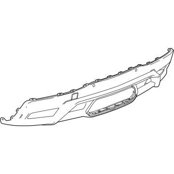 GM 85610651 FASCIA ASM-RR BPR LWR *CARBON FLASHT