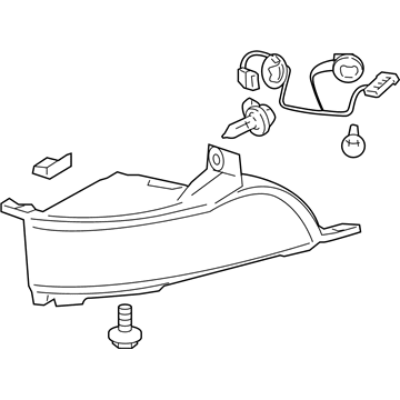 Cadillac 25797624 Fog Lamp Assembly