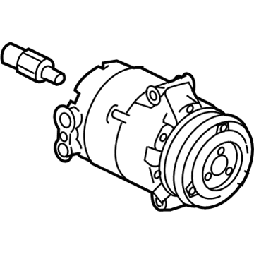 2009 Cadillac XLR A/C Compressor - 19418172