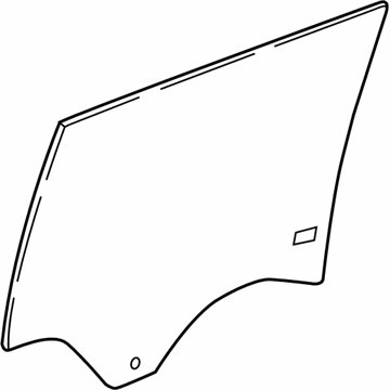 GM 23110156 Window, Rear Side Door (Lh)