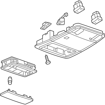 GM 95939828 Bezel Assembly, Dome Lamp *Neutral