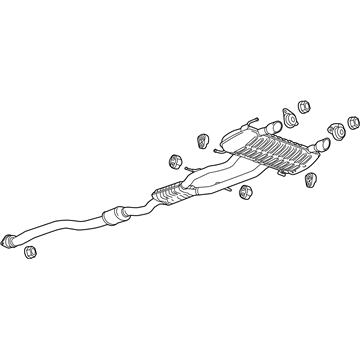 GM 84376530 Muffler Assembly, Exhaust (W/ Exhaust Pipe)