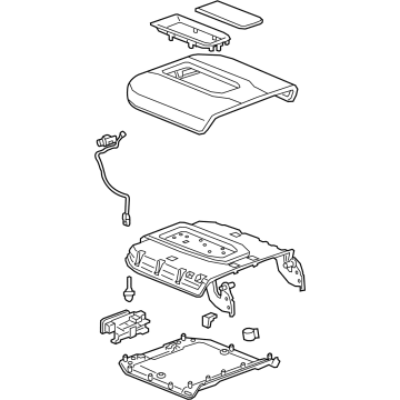 GM 84957796 Armrest Assembly, F/Flr Cnsl *Maple Sugar