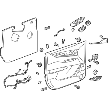 GM 84537055 Trim Assembly, Front S/D *Black