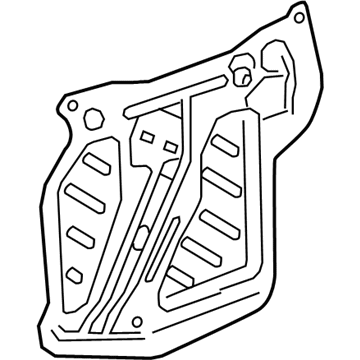 GM 84374106 Deflector Assembly, Front Side Door Water