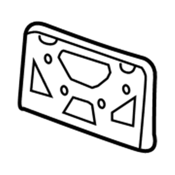 GM 25859711 Bracket, Front License Plate