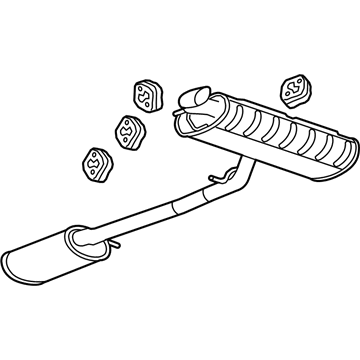 Chevy 23442413 Muffler W/Tpipe