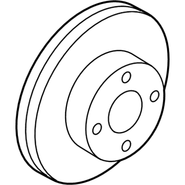 GM 19316546 Front Brake Rotor (Coated)