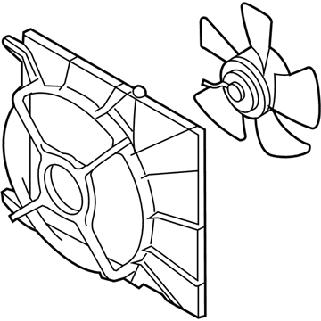 2005 Chevy Aveo A/C Condenser Fan - 96536522