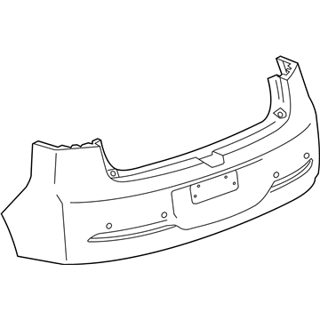 GM 23174782 Rear Bumper Cover Upper *Service Primer