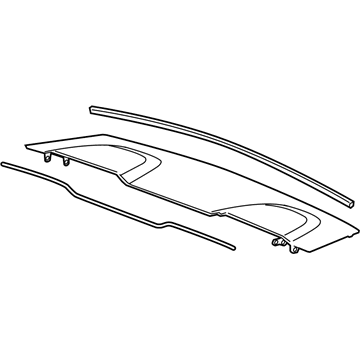 GM 25887153 Panel Assembly, Folding Top Stowage Compartment Front Outer Clo