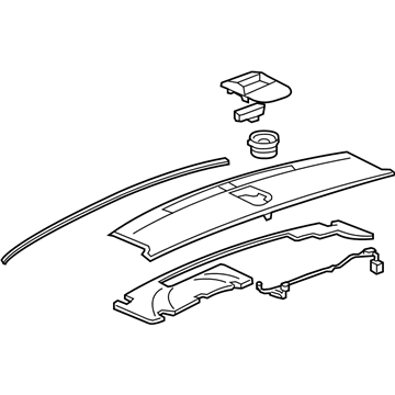 GM 22773030 Panel Assembly, Instrument Upper *Titanium